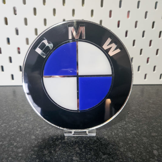 BMW Logo Badge Acrylic Sign - Retro motoring hand made acrylic sign - Bedroom, Games Room, Office - Small, Medium or Large