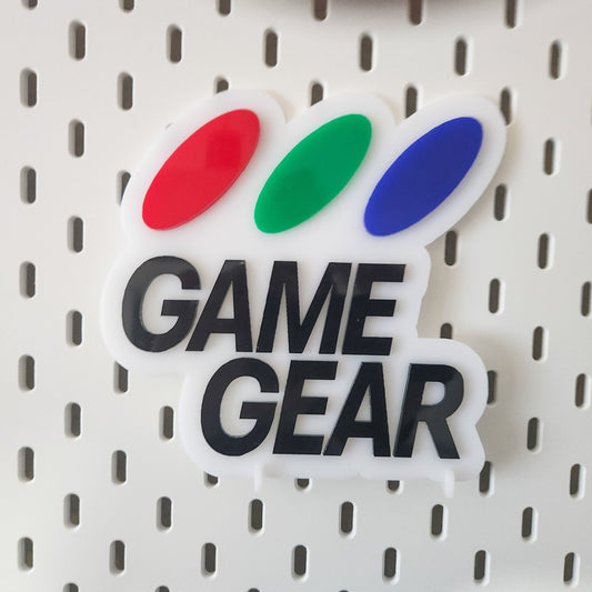 Game Gear Logo Acrylic Sign - Retro SEGA hand made acrylic sign - Bedroom, Games Room, Office - Small, Medium or Large