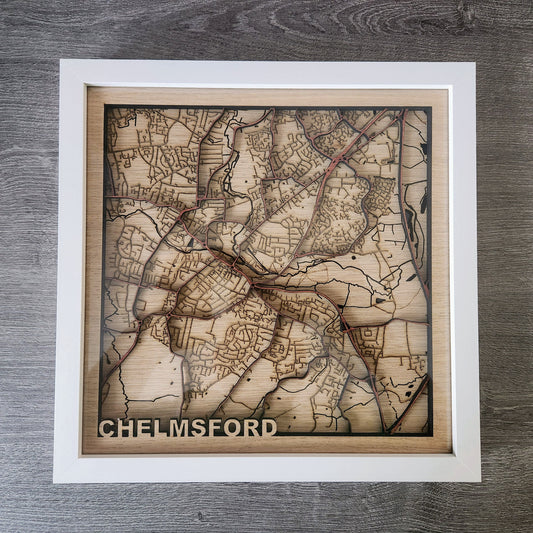 Custom Wooden Wall Art of Location Map for Any City or town. Perfect Wedding, Anniversary, Birthday, New House Gift Personalised